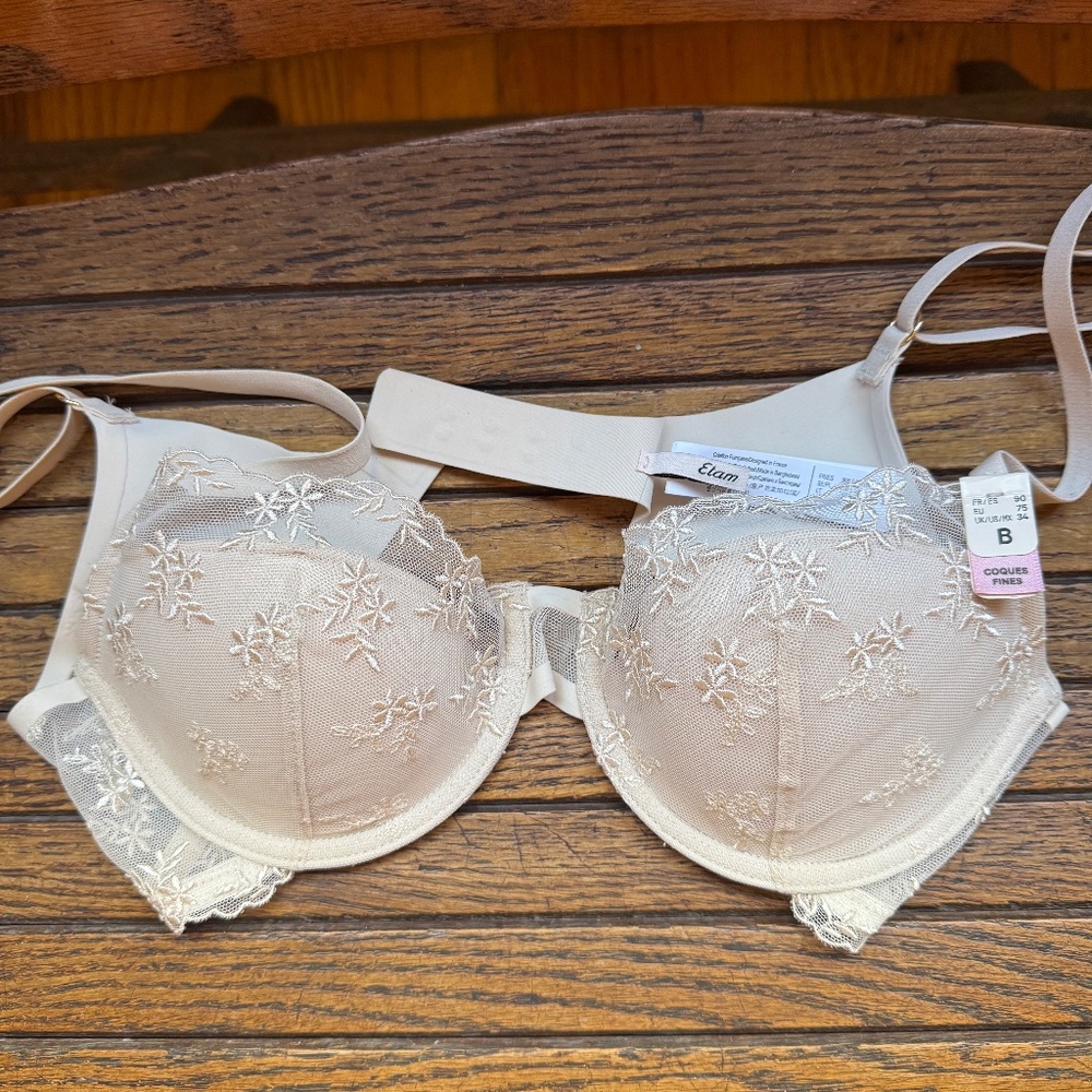 Etam demi cup bra ecru - NWT